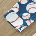 thumbnail image 5 of TAIAOJING Infant Boys Summer Sleeveless Jumpsuit Cartoon Baseball Print Outwear For Children Clothes For 3-6 Months, 5 of 7