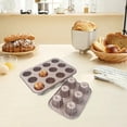 thumbnail image 2 of 12-Cavity Professional Bakeware Set: Non-Stick Madeline Pans, Canele Molds & Donut Pan for Baking - Multi-Use French Madeleine Pan, Cannoli Forms, Cheesecake Molds & Chocoflan, 2 of 5