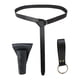 thumbnail image 2 of Cinturón de caballero medieval, accesorios de disfraz, funda para espada de cuero sintético, rana para espada. Negro, 2 of 9