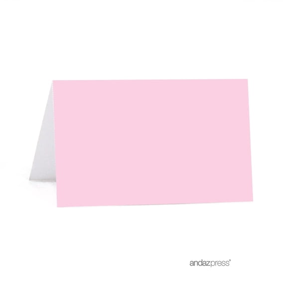 Koyal Wholesale Printable Table Tent Place Cards, Pink and Blue Gender Reveal Baby Shower, Cardstock, 20-Pack