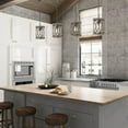 thumbnail image 6 of 1-Light Farmhouse Pendant Light for Kitchen Island Rustic Wood Chandelier Light Fixture for Dining Room Entryway Foyer, 6 of 7
