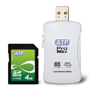 ATP 4 GB 150x SDHC Memory Card w/ USB 2.0 Reader