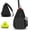 Black, variant on Tennis Bag, Badminton Racket Backpack, Multi-Pocket Pickleball Bag with Water Bottle Holder, Sports Gym Bag for Tennis, Badminton, Pickleball Training Outdoor Sport Sling Bag