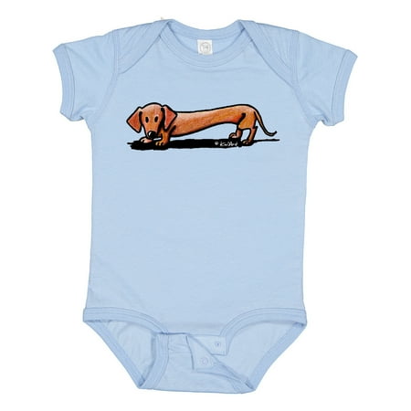 

Inktastic Little Red Doxie Gift Baby Boy or Baby Girl Bodysuit