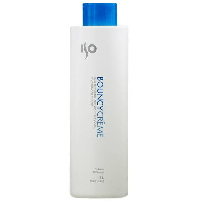 ISO Bouncy Creme Curl Texturizer - 33 oz / liter - Pack of 2 with Sleek Comb