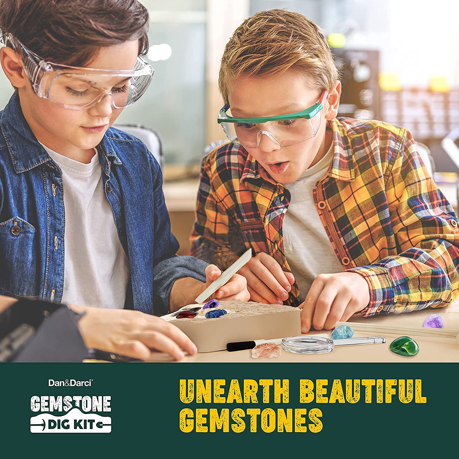 Buy Dan&Darci Mega Gem Dig Kit Rock Tumbler Science Set Online in Botswana. 663096322
