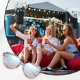 thumbnail image 5 of Sunglasses for Women Men, White Copper & AC Resin Metal Colorful Frog, Ice Blue, 5 of 6