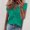 Green, variant on Rezuofi 1 Pcs Womens Dressy Casual Tops Ruffle Short Sleeve V Neck Shirts Elegant Business Work Blouse