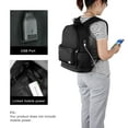 thumbnail image 3 of KAWELL 13.3" Laptop Backpack, Stylish Water Repellent Canvas Bag with USB Port for Travel/Business, 3 of 6