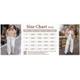 thumbnail image 5 of Temofon Fleece Lined Sweatpants for Women Wide Leg Casual Cotton Thick Lounge Pants Baggy Cozy Light Gray Sweatpants M, 5 of 8