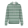 thumbnail image 4 of VISALY Hoodies Pullover Cotton Sweaters Oversized Hoodies Striped Plus Size Sweatshirts Long Sleeve Sweaters Pullover Fall Clothes with Pocket Sweatshirt Women Women Pullover Sweater Pullover Green Xl, 4 of 4