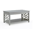 thumbnail image 3 of Alaterre Furniture Coventry 36 in. Coffee Table and End Tables Set of 3, Living Room Furniture Collection with Storage, Gray, 3 of 8