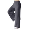thumbnail image 2 of Wide Leg Pants Women Modal Cotton Soft Casual Lounge Comfy Stretch Sleepwear Workout Gym Yoga Pants with Pockets, 2 of 7