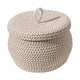 thumbnail image 4 of Cesta de almacenamiento de cuerda de algodón, cesta organizadora para huevos, caja tejida con tapa para cosméticos, armario de dormitorio, mesa de, 4 of 9