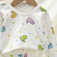 thumbnail image 3 of Faraee Pyjama pour Garçons Pyjama pour Filles à Manches Longues Ajusté Ensembles de Vêtements de Nuit Pyjamas pour Tout-Petits Vêtements Bébé Ensemble 2 Pcs PJS Tenue d'Automne Hiver (3-4 Ans, Beige), 3 of 4