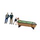 thumbnail image 2 of 1:64 Figura de personas Modelo Mini juego de billar Modelo Trenes Accesorios arquitectónicos de películas Grupo con mesa de billar Figura de resina, 2 of 9