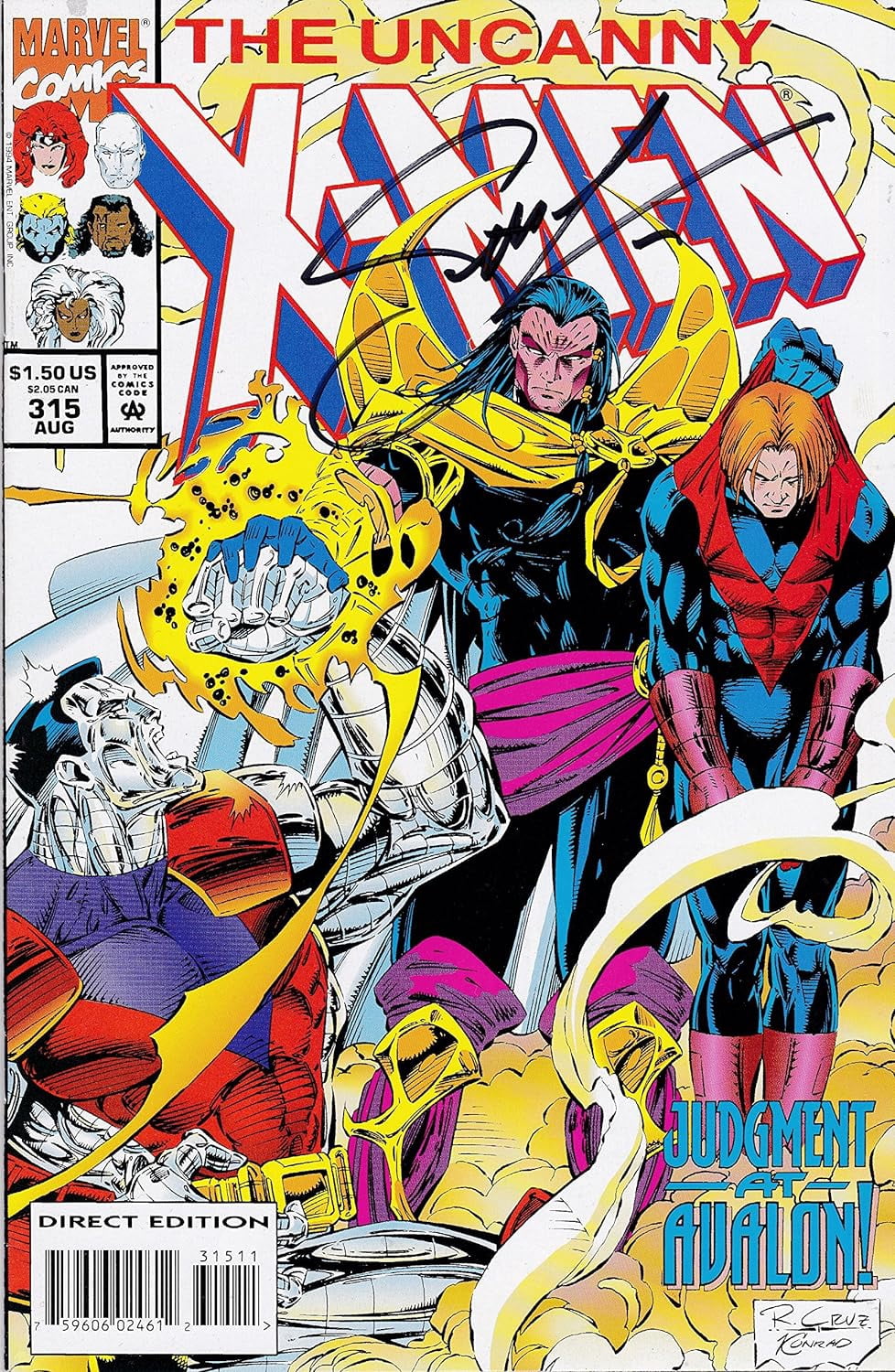 X-Men #315 Signed Scott Lobdell