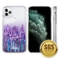 thumbnail image 2 of Luxmo Waterfall Fusion Liquid Sparkling Flowing Sand Case For For Iphone 12 Pro Max 6.7 - Love Lavender, 2 of 8