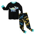 thumbnail image 5 of Linfrsh Boys Pajamas Size 6/7 Toddler Boys Pajamas Monster Truck Cotton Kids Dinosaur 2 Piece Truck Pjs Sleepwear Clothes Sets(Black,4-5 Years), 5 of 5