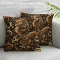 thumbnail image 3 of Orinice  Throw Pillow Cover Dragons Vintage Flowers Cool Animals Eastern Culture Classic Art Ethnic Square Pillow Case Cushion Cover for Home Car Decorative Cotton Linen  White, 3 of 5