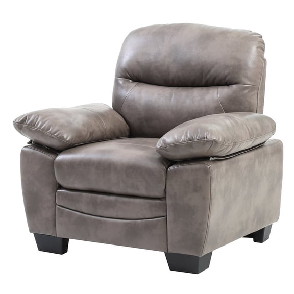 Glory Furniture Marta Accent Chair in Gray Color