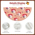 thumbnail image 4 of Daiia Bunny And Strawberry Drawing Merry Christmas Tree Skirt , Xmas Large Lace-up Tree Skirt, Santa Snowflakes Rustic Home Decorations New Year Party Farmhouse Decor-48", 4 of 7