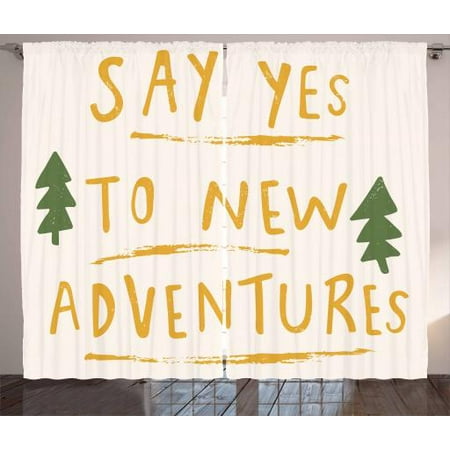 Adventure Nursery Curtains 2 Panels Set Say Yes To New Adventures