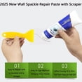 thumbnail image 4 of Tokyo Mart Wall Repair Kit, 3 in 1 Repair Applicator, 2025 New Wall Spackle Repair Paste with Scraper 3PCS, 4 of 7