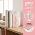 thumbnail image 2 of Unique Bargains 2Pcs Decorative Metal Tree Design Book Ends Pink 3.9*5.3*7.9inch, 2 of 5