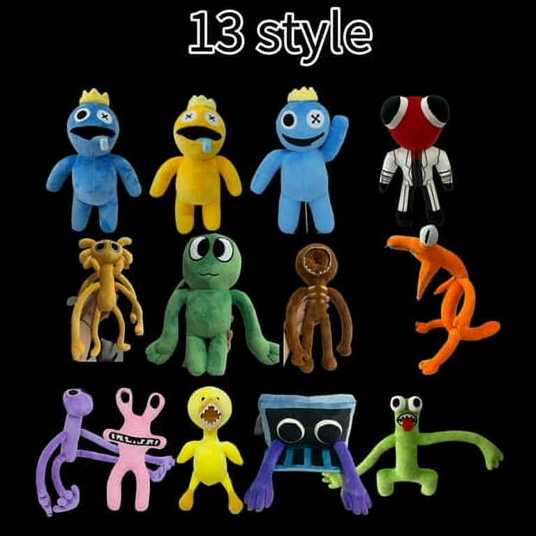 4pcs, 11.8-15.7inch,Rainbow Friends Plush Toy,Blue Plush，Green