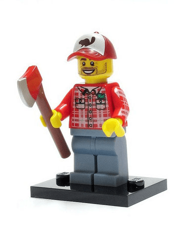 Lego Mini Figures 8805 Series 5 Figure 8-Lumberjack Lumberjack BPZ 
