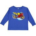 thumbnail image 3 of Inktastic Crotch Rocket Motorcycle Boys or Girls Long Sleeve Toddler T-Shirt, 3 of 5