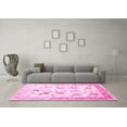 thumbnail image 3 of Ahgly Company Indoor Round Animal Pink Traditional Area Rugs, 7' Round, 3 of 4
