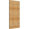 thumbnail image 2 of 32 1/4"W X 59"H Timbercraft Six 5 3/8" Boards Joined Board-N-Batten Shutters, Rough Sawn Western Red Cedar (Per Pair), 2 of 13
