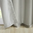 thumbnail image 3 of Home Essence Tiler Solid Taupe Tie-Top Faux Linen Single Window Panel Curtain, 40” X 84”, 3 of 6