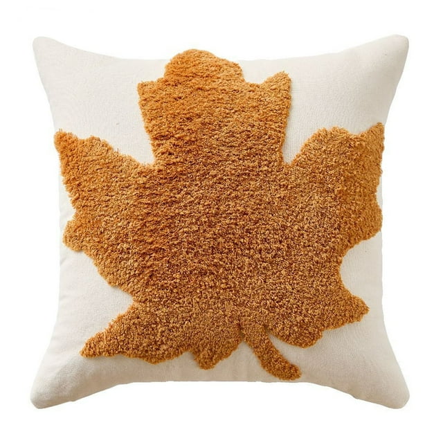 45x45cm Halloween Thanksgiving Pumpkin Pillow Cover Polyester Hidden Zipper Machine Washable for Sofa Home Decor