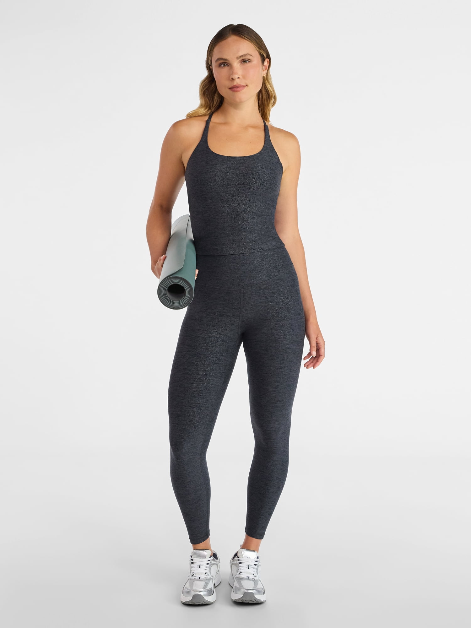 Avia Women's and Women’ Plus Foil Leggings, 7/8 Length, 25" Inseam, Sizes XS-4X