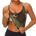 thumbnail image 3 of Picia Happy Dog In Flower Field Sports Bra for Women,Padded Strappy Sports Bras Medium Support Yoga Bra with Removable Cups,Running Yoga Bra-Medium, 3 of 9