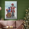 thumbnail image 6 of Christmas Mutts Christmas Chopper - Framed Gallery Wrapped Holiday Canvas - 17 x 25 - White Frame, 6 of 8