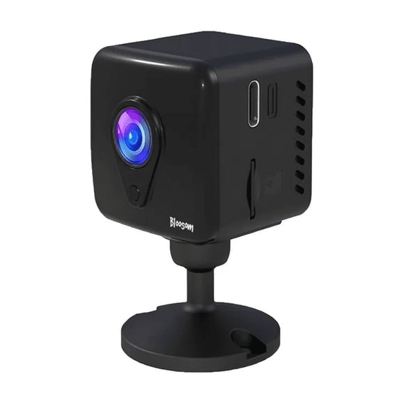 Mini Cámara Espía Bloosom 1080p Wifi Con Batería Recargable 7 Horas Negro