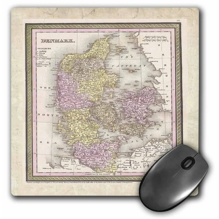 3dRose  Old Denmark Map Of 1850  MousePad price history on PriceWatchPro
