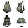 thumbnail image 2 of JIALIOU Mini Backpack Purse for Women Quilted Casual Daypack Small Travel Shoulder Bag, Hummingbirds Dance in Leaves, 2 of 7
