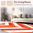 thumbnail image 2 of ODIKA 4'x6' Machine Washable Non-Slip Area Rug, Colorful Mosaic Featuring Bold Angular Strips and Contrast High Traffic Rug, Red, 394961, 2 of 7