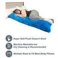 thumbnail image 4 of Quality Plush Body Pillow Cover - Fuzzy Pillowcase Covers fit 60" x 20" Grape Color, 4 of 7