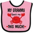 thumbnail image 3 of Inktastic Grammy Loves Me Grandchild Boys or Girls Baby Bib, 3 of 4