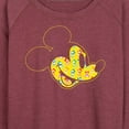 thumbnail image 3 of Mickey & Friends - Mickey Face Fill - Women's Lightweight French Terry Long Sleeve Shirt, 3 of 5