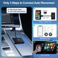 thumbnail image 4 of Wireless CarPlay Adapter for iPhone, CarPlay Wireless Adapter Convert Factory Wired CarPlay to Wireless CarPlay for Audi/VW/Skoda/Hyundai/Volvo/Renault, Supports iOS 13+, 5Ghz WiFi, 4 of 8
