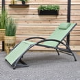 thumbnail image 7 of Vivere Aluminum Dockside Sun Lounger with Pillow - Olive Grove, 7 of 7