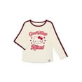 thumbnail image 6 of Wonder Nation Hello Kitty Baby and Toddler Girls Cotton Graphic Tee with Long Sleeves, Sizes 12M-3T, 6 of 8