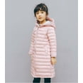 thumbnail image 3 of Efsteb Girls Winter Coat Long Lightweight Hooded Puffer Jacket Fall Long Sleeve Long Down Coats Outerwear (Pink,4 Years), 3 of 9